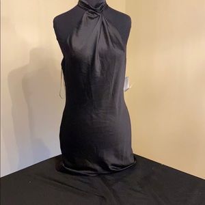 Topshop Women's High Collar Tye Back